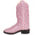 Old West Pink Children Girls Scroll Stitch Cowboy Western Boots