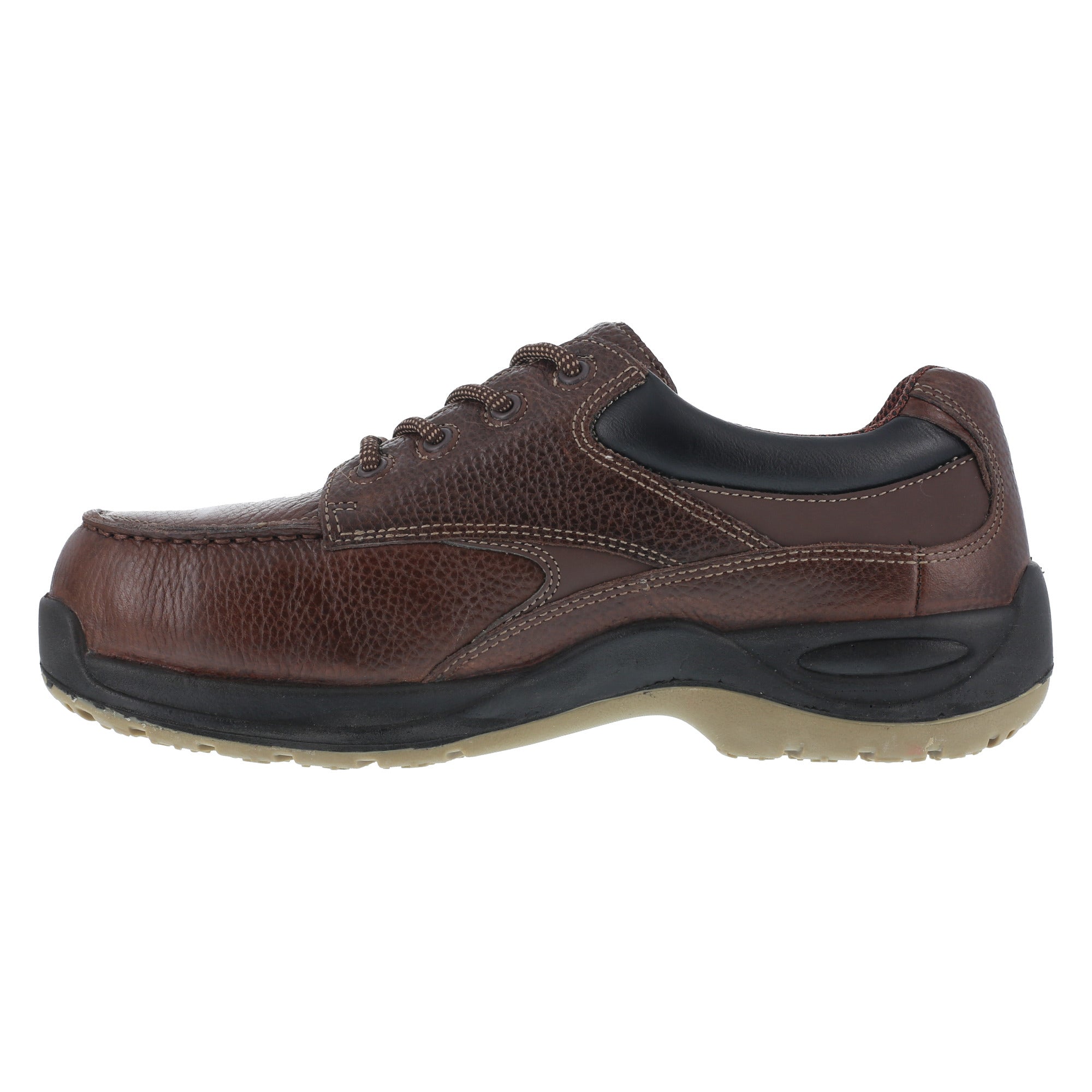 Florsheim Mens Brown Leather Casual Moc Oxford Rambler Composite