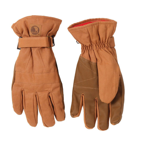 Berne Mens Brown Duck 100% Cotton Insulated Work Glove