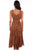 Scully Womens Beige 100% Rayon Full Length S/L Dress