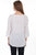 Scully Womens Ivory 100% Rayon Hi/Lo Crochet L/S Blouse