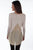 Scully Womens Beige Polyester Hi/Lo L/S Tunic