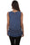 Scully Womens Indigo Rayon Scoop Neck S/L Tunic