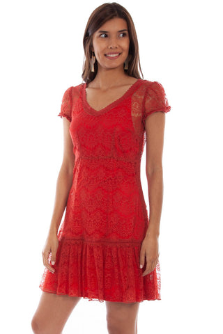 Scully Womens Sunset Nylon Lace S/S Dress