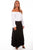 Scully Womens Black Polyester Ruffled Skirt