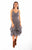 Scully Womens Grey 100% Cotton Long Multi-Fabric S/L Dress