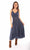 Scully Womens Slate 100% Cotton Long Multi-Fabric S/L Dress