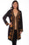 Scully Womens Black Viscose Gold Cardigan