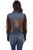 Scully Womens Denim Cotton Blend Aztec Embroidered Jacket