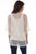 Scully Womens Sand Cotton Blend Lace Tank Cardigan