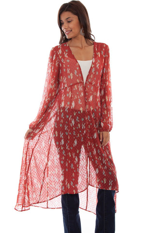 Scully Womens Spice Polyester Swiss Dot Duster