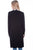 Scully Womens Black Viscose Side Slit Cardigan