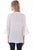 Scully Womens White Viscose Crochet S/S Blouse