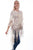 Scully Womens Natural Italy Cotton Blend Tulle Layered Duster