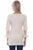 Scully Womens Beige Rayon Crochet S/S Tunic