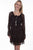 Scully Womens Chocolate Polyester Innocent Lace L/S Dress