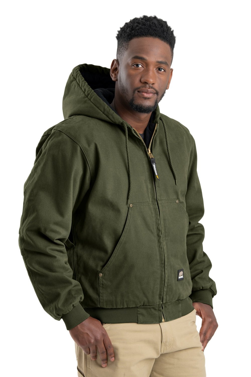Berne Apparel Mens Work Jacket No Hood Tough Duck Jacket Men's