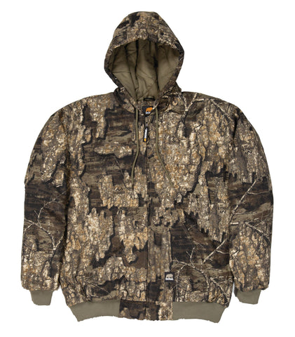 Berne Mens Realtree Timber 100% Cotton Hooded Jacket
