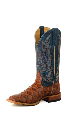 Horse Power by Anderson Bean Mens Seas the Day Leather Cowboy Boots