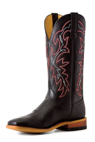 Horse Power by Anderson Bean Mens Black Magic Leather Cowboy Boots