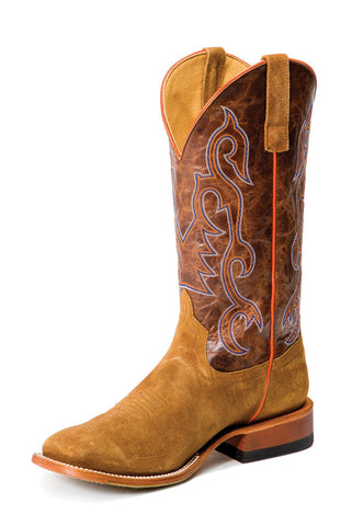 Horse Power by Anderson Bean Mens Camel Growler Leather Cowboy Boots