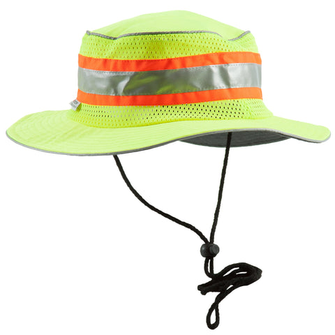 Berne Mens Yellow Hi-Visibility Bucket Hat