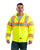 Berne Mens Yellow Polyester Hi-Vis Type R Class 3 Hooded Jacket