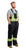 Berne Mens Black Nylon Safety Arctic Insulated Bib Overall