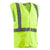 Berne Mens Yellow Polyester Hi Vis Class 2 Easy-Off Vest