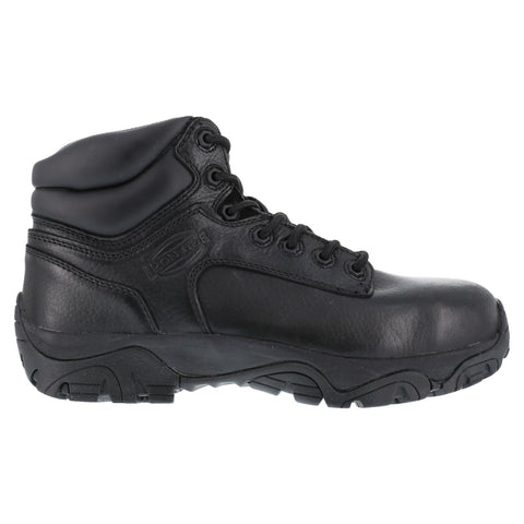 Iron Age Womens Black Leather 6in Work Boots Trencher Composite Toe