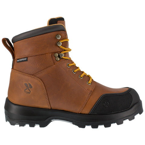 Iron Age Mens Brown Leather Work Boots 6in Immortalizer WP