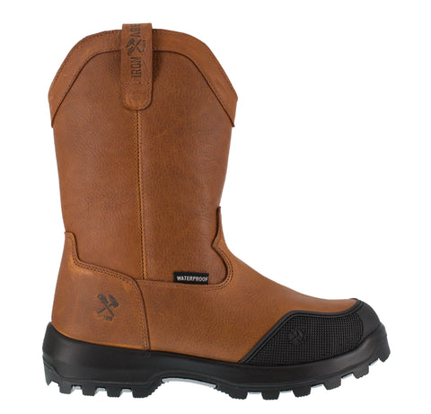 Iron Age Mens Brown Leather Work Boots 10in Immortalizer WP