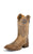 Justin Mens Beige Cowhide Leather Western Boots 11in Chievo Bent Rail