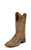 Justin Womens Golden Tan Damiana Leather Western Boots 11in Bent Rail