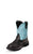 Justin Womens Aqua Blue Leather Western Boots 8in Gypsy Black
