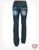 Cowgirl Tuff Womens Dark Wash Cotton Blend Jeans Extreme