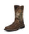 Justin Mens Tan Rugged Leather Work Boots WP Comp Toe Camo Stampede