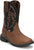 Justin Kids Unisex Black/Brown Rush Junior Leather Cowboy Boots