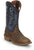 Justin 12in Mens Yale Blue Stampede Leather Cowboy Boots