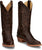 Justin 12in Womens Espresso Rosey Leather Cowboy Boots