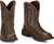 Justin 8in Water Buffalo Womens Bay Brown Lyla Leather Cowboy Boots
