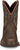 Justin 8in Water Buffalo Womens Bay Brown Lyla Leather Cowboy Boots