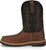 Justin 11in Water Buffalo Mens Pecan/Black Bolt Leather Work Boots