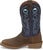 Justin 12in Mens Yale Blue Stampede Leather Cowboy Boots