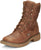 Justin 8in Lacer Mens Barley Brown Rush Leather Work Boots