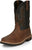 Justin 11in Water Buffalo Mens Pecan/Black Bolt Leather Work Boots