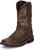 Justin 11in Stampede Mens Rugged Tan Driller Leather Work Boots