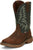 Justin 11in Mens Forest Green Rush Leather Cowboy Boots