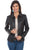 Scully Womens Black Lamb Leather Snap Jacket
