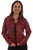 Scully Womens Red Lamb Leather Easy Fit Jacket